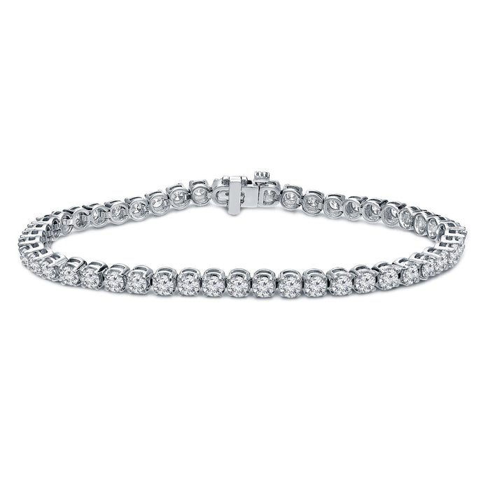 4.00 ct. tw Lab Grown Diamond Tennis Bracelet Set in 4-Prong 14K Gold (E-F, SI)