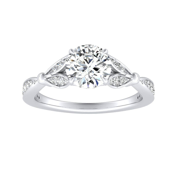 1.00 ct. Center Lab Grown Diamond Engagement Ring in 14K White Gold