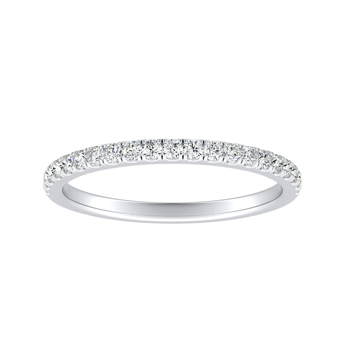 Classic Lab Grown Diamond Wedding Ring in 14K White Gold