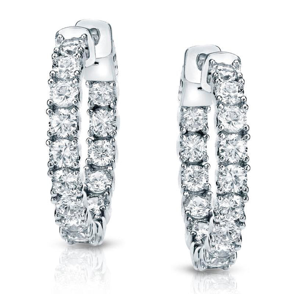 2.00 ct. tw Lab Grown Diamond Hoop Earrings in 14K Gold (E-F, SI)