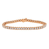 3.00 ct. tw Lab Grown Diamond Tennis Bracelet Set in 4-Prong 14K Gold (E-F, SI)