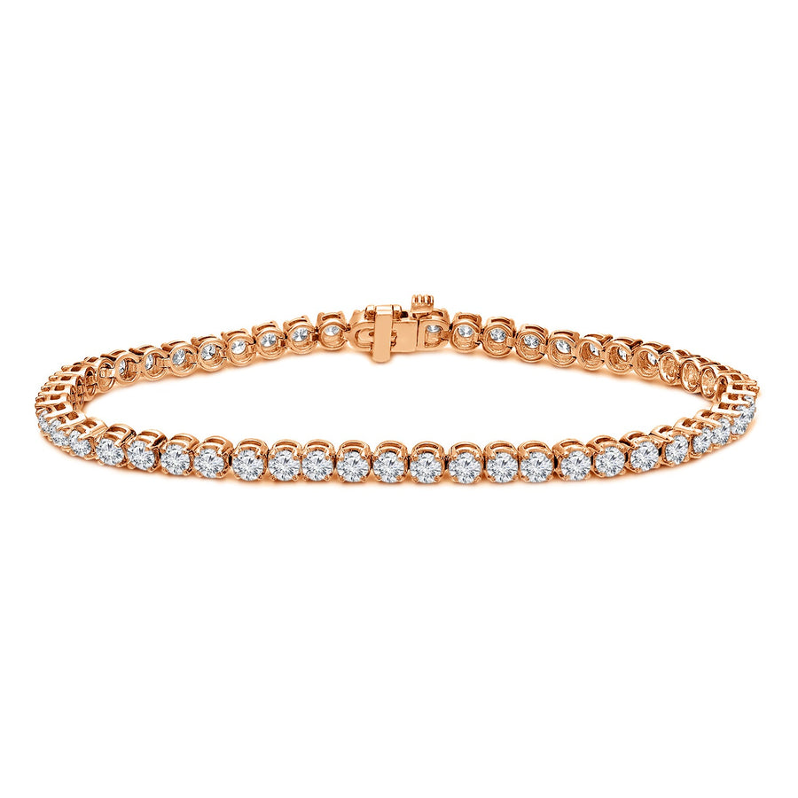 Simran Collection — 3.00 ct. tw Lab Grown Diamond Tennis Bracelet Set in 4-Prong 14K Gold (E-F, SI)