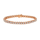 5.00 ct. tw Lab Grown Diamond Tennis Bracelet Set in 4-Prong 14K Gold (E-F, SI)
