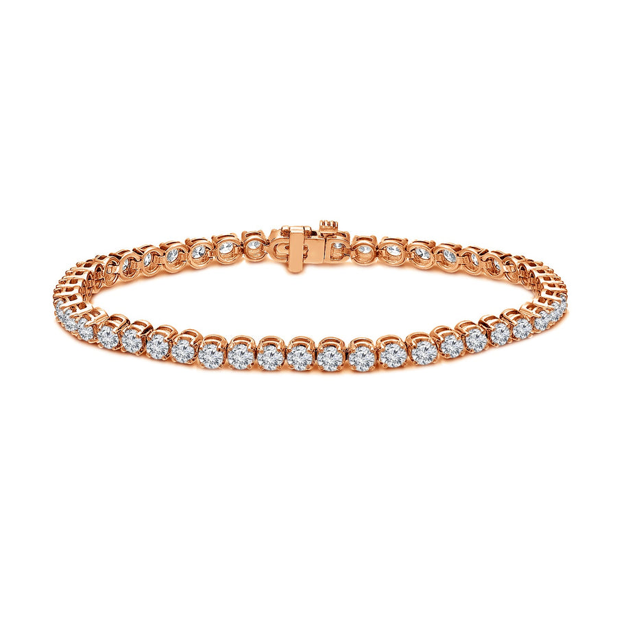 Simran Collection — 6.00 ct. tw Lab Grown Diamond Tennis Bracelet Set in 4-Prong 14K Gold (E-F, SI)