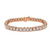 7.00 ct. tw Lab Grown Diamond Tennis Bracelet Set in 4-Prong 14K Gold (E-F, SI)