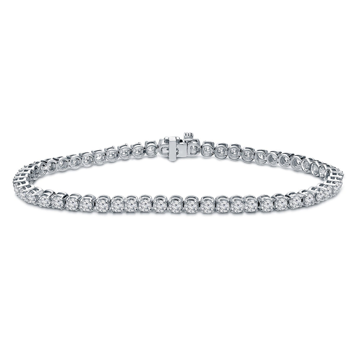Simran Collection — 1.00 ct. tw Lab Grown Diamond Tennis Bracelet Set in 4-Prong 14K Gold (E-F, SI)