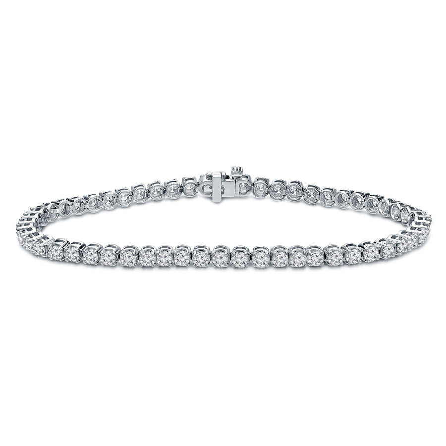 Simran Collection — 1.00 ct. tw Lab Grown Diamond Tennis Bracelet Set in 4-Prong 14K Gold (E-F, SI)