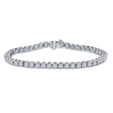 4.00 ct. tw Lab Grown Diamond Tennis Bracelet Set in 4-Prong 14K Gold (E-F, SI)
