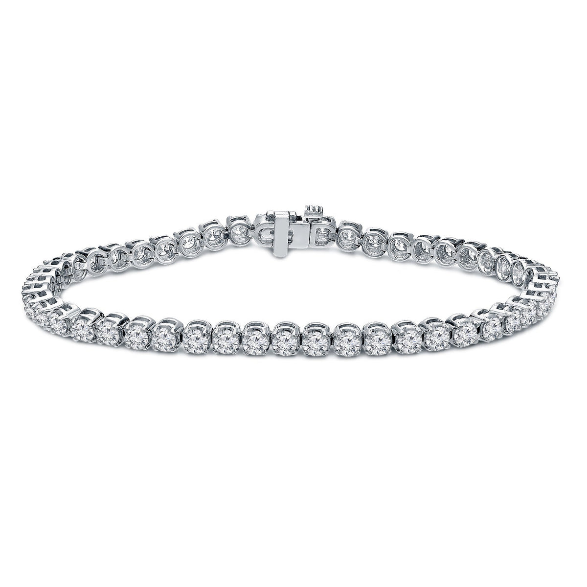 Simran Collection — 4.00 ct. tw Lab Grown Diamond Tennis Bracelet Set in 4-Prong 14K Gold (E-F, SI)