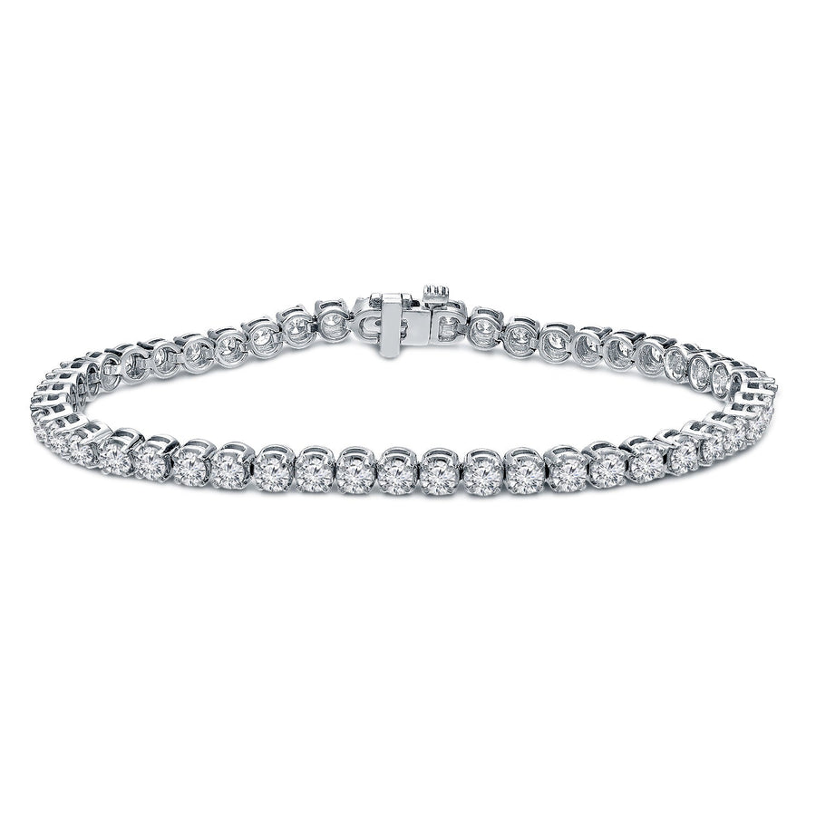 Simran Collection — 4.00 ct. tw Lab Grown Diamond Tennis Bracelet Set in 4-Prong 14K Gold (E-F, SI)
