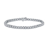 5.00 ct. tw Lab Grown Diamond Tennis Bracelet Set in 4-Prong 14K Gold (E-F, SI)