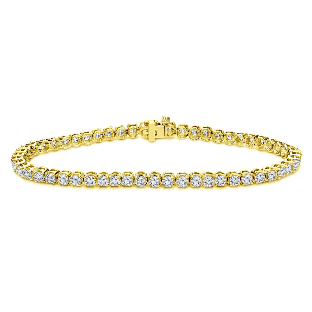 Simran Collection — 2.00 ct. tw Lab Grown Diamond Tennis Bracelet Set in 4-Prong 14K Gold (E-F, SI)