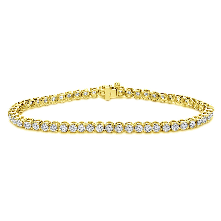 Simran Collection — 2.00 ct. tw Lab Grown Diamond Tennis Bracelet Set in 4-Prong 14K Gold (E-F, SI)