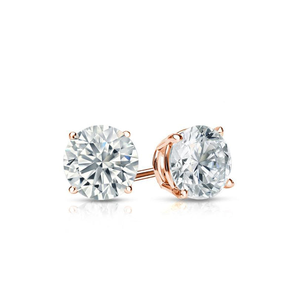 1.80 ct. tw Lab Grown Diamond Stud Earrings Set with 4-Prong Basket in 14K Gold (H-I, SI)