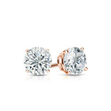0.75 ct. tw Lab Grown Diamond Stud Earrings Set with 4-Prong Basket in 14K Gold (E-F, SI)
