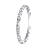 Classic Lab Grown Diamond Wedding Ring in 14K White Gold