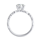 1.00 ct. Center Round Lab Grown Diamond Engagement Ring in 14K White Gold