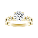 1.00 ct. Center Round Lab Grown Diamond Engagement Ring in 14K White Gold