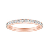 Classic Lab Grown Diamond Wedding Ring in 14K White Gold