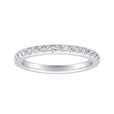 Classic Lab Grown Diamond Wedding Ring in 14K White Gold