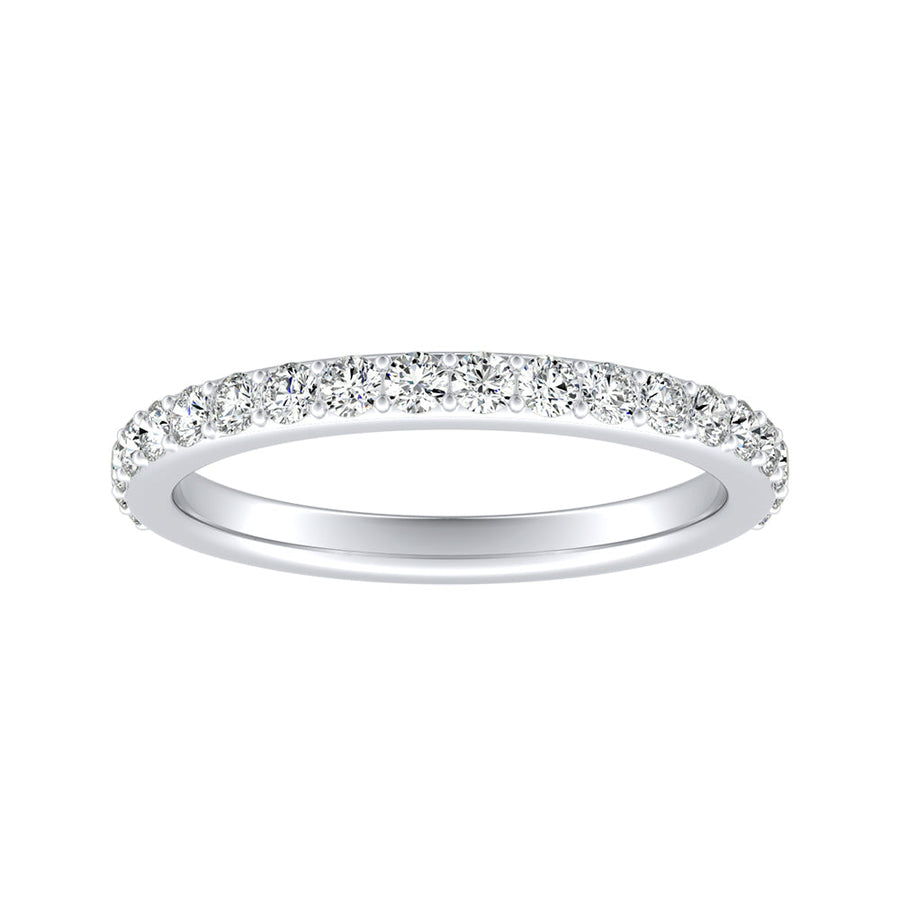 Simran Collection — Classic Lab Grown Diamond Wedding Ring in 14K White Gold