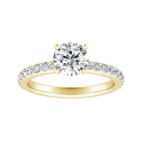1.00 ct. Center Round Lab Grown Classic Diamond Engagement Ring in 14K White Gold