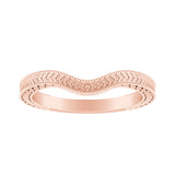 Vintage Lab Grown Diamond Wedding Ring in 14K White Gold