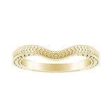 Vintage Lab Grown Diamond Wedding Ring in 14K White Gold
