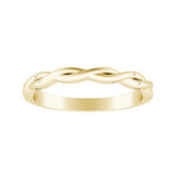 Twisted Lab Grown Diamond Wedding Ring in 14K White Gold