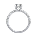 1.00 ct. Center Round Lab Grown Diamond Engagement Ring in 14K White Gold