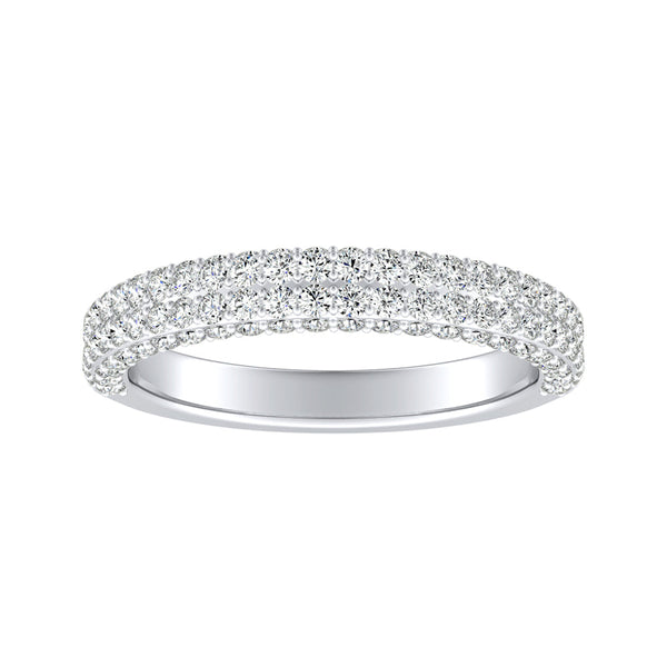 Lab Grown Diamond Wedding Ring in 14K White Gold