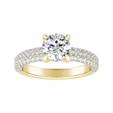1.00 ct. Center Round Lab Grown Diamond Engagement Ring in 14K White Gold