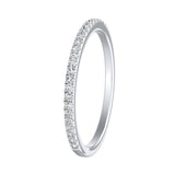 Classic Lab Grown Diamond Wedding Ring in 14K White Gold