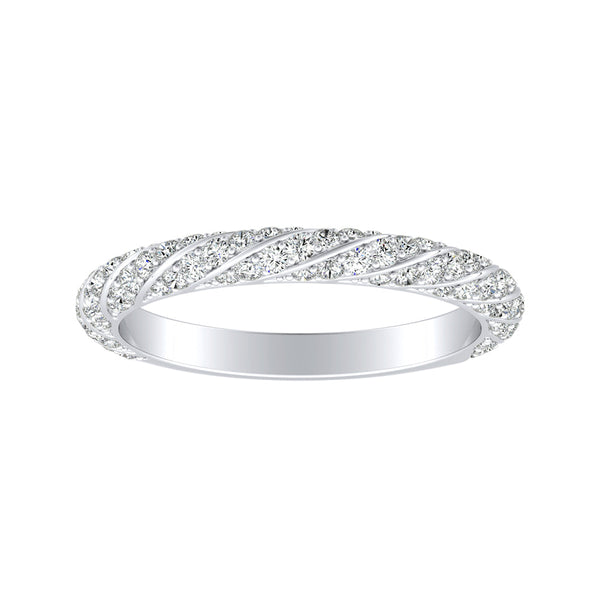 Lab Grown Diamond Wedding Ring in 14K White Gold