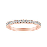 Stackable Lab Grown Diamond Wedding Ring in 14K White Gold