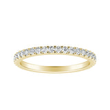 Stackable Lab Grown Diamond Wedding Ring in 14K White Gold