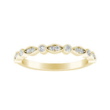 Vintage Lab Grown Diamond Wedding Ring in 14K White Gold
