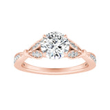 1.00 ct. Center Lab Grown Diamond Engagement Ring in 14K White Gold