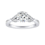 1.00 ct. Center Lab Grown Diamond Engagement Ring in 14K White Gold