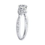 1.00 ct. Center Lab Grown Diamond Engagement Ring in 14K White Gold
