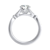 1.00 ct. Center Lab Grown Diamond Engagement Ring in 14K White Gold