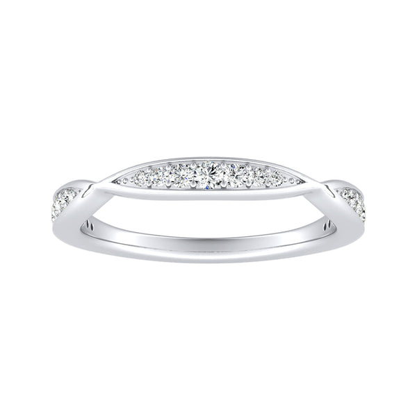 Lab Grown Diamond Wedding Ring in 14K White Gold