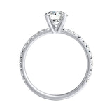 Classic 1.00 ct. Center Round Lab Grown Diamond Engagement Ring in 14K White Gold
