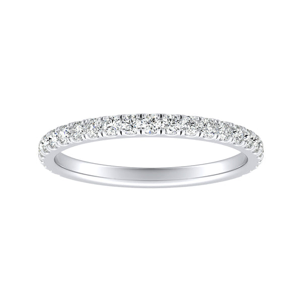 Classic Lab Grown Diamond Wedding Ring in 14K White Gold