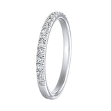 Classic Lab Grown Diamond Wedding Ring in 14K White Gold