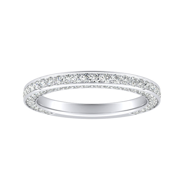 Lab Grown Diamond Wedding Ring in 14K White Gold