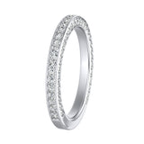 Lab Grown Diamond Wedding Ring in 14K White Gold