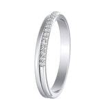 Lab Grown Diamond Wedding Ring in 14K White Gold