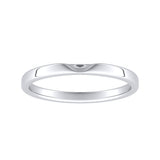 Stackable Lab Grown Diamond Wedding Ring in 14K White Gold