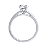 Classic 1.00 ct. Center Round Lab Grown Diamond Engagement Ring in 14K White Gold